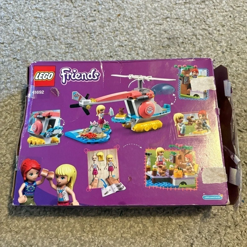 LEGO Friends Vet Clinic Rescue Helicopter 41692; Vet Toy (249 Pieces) New